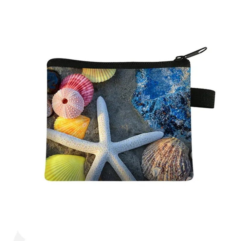 3D Printing Card - Ladies Leisure Shopping Coin Bag Starfish