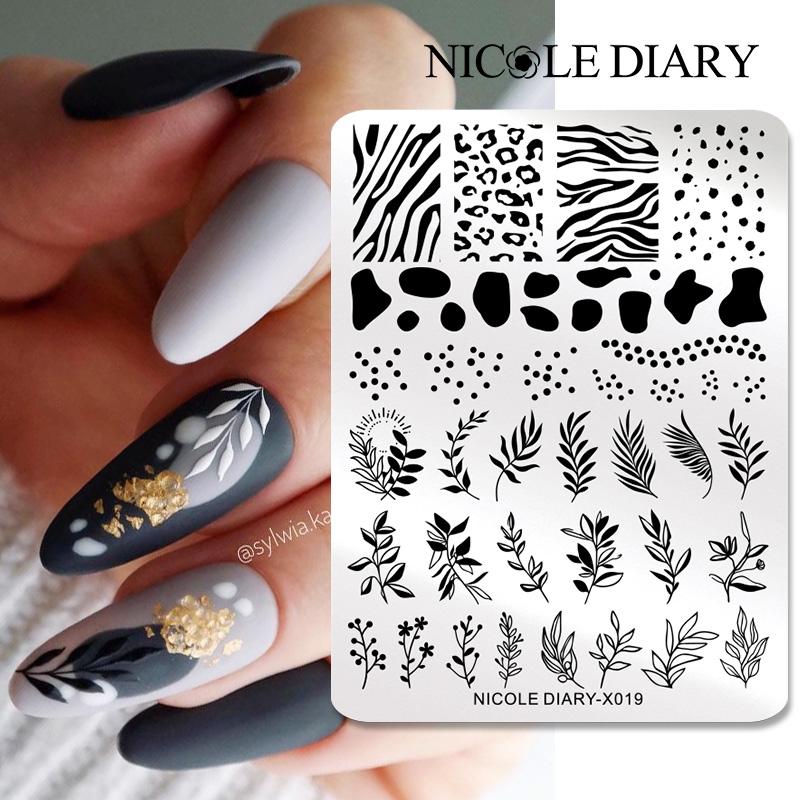 NICOLE DIARY Leaves Flower Nai - 3D Printing Templates Free ulasan dan harga
