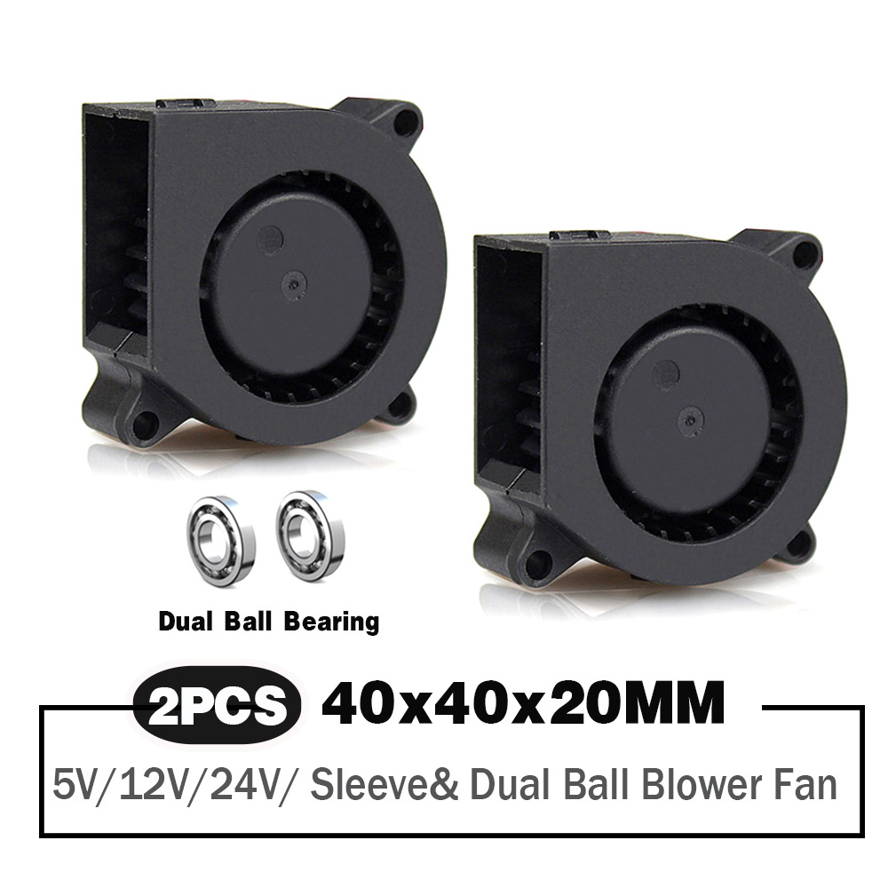 2 Pieces 40mm Blower Fan 4020  - Cooling Fan 40Mm 3D ulasan dan harga