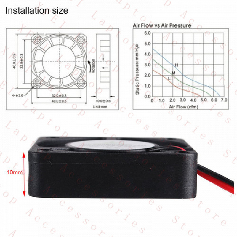 F 4X 12V Laptop 3D Printer DVR - Cooling Fan 40Mm 3D ulasan dan harga
