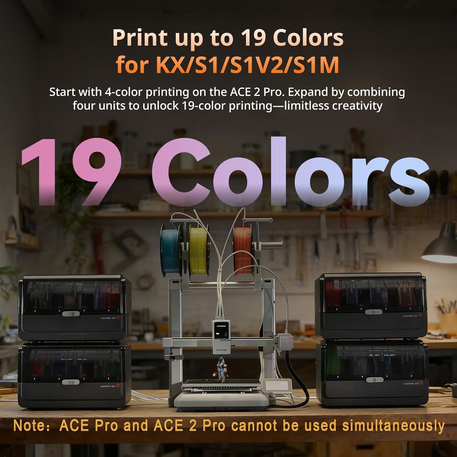 Anycubic ACE 2 Pro 3D Printer  - 3D Printing Deck Box ulasan dan harga