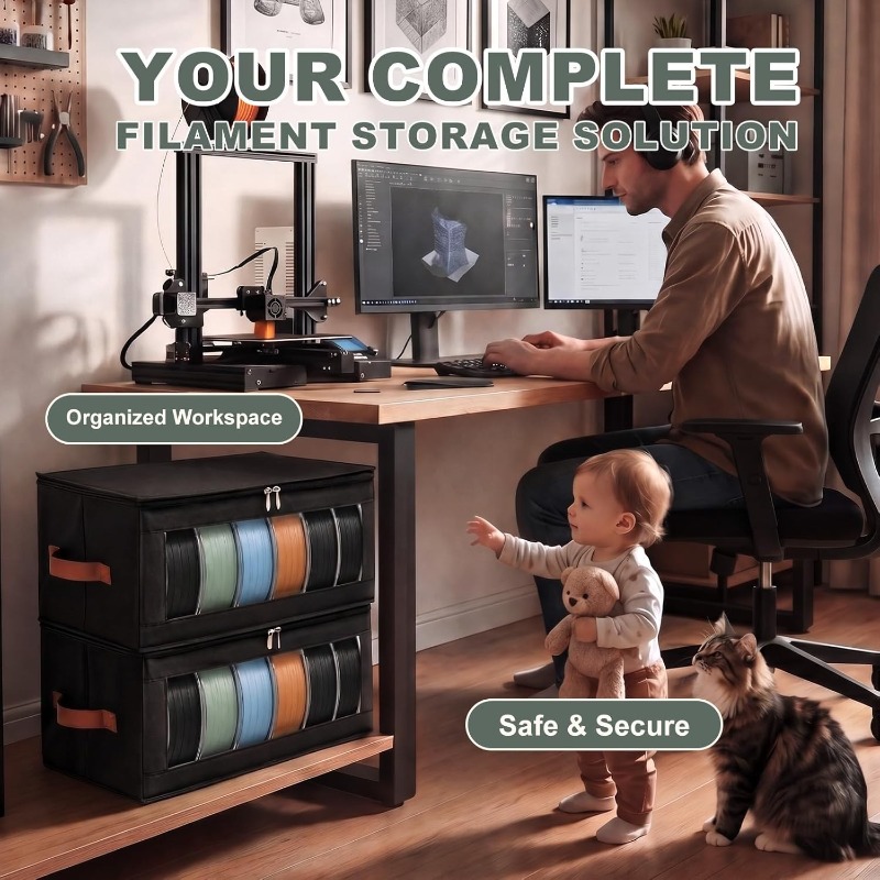 3D Printer Filament Storage Co - 3D Printing Deck Box ulasan dan harga