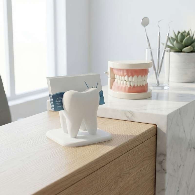 3D Printed Tooth Shaped Busine - 3D Printing Card ulasan dan harga